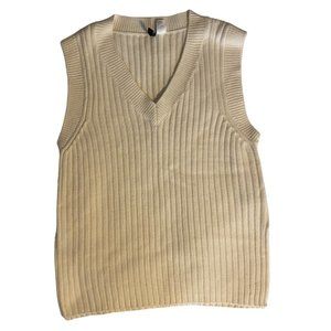 H&M Knit Cream Vest Size s